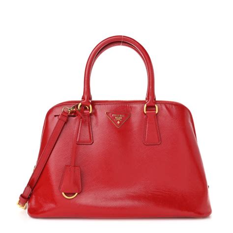 Prada Medium Saffiano Vernice Promenade Tote 